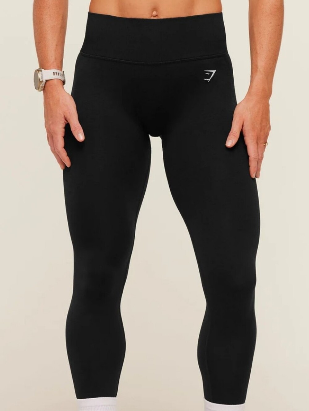 GYMSHARK Womens Interval Seamless Leggings BlackAthletic Size XL